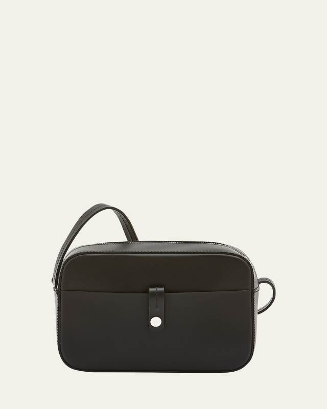Tondina Leather Camera Crossbody Bag